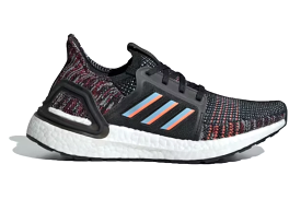 Men's Adidas Ultraboost 19, Core Black/Hi Res Coral, 10.5 D Medium