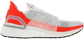 Men's Adidas Ultraboost 19, Raw White/Active Orange, 12.5 D Medium