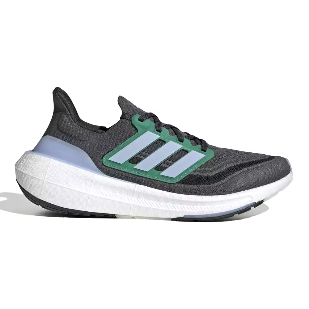 Men's Adidas Ultraboost Light, Carbon/Blue Dawn/Court Green, 9.5 D Medium