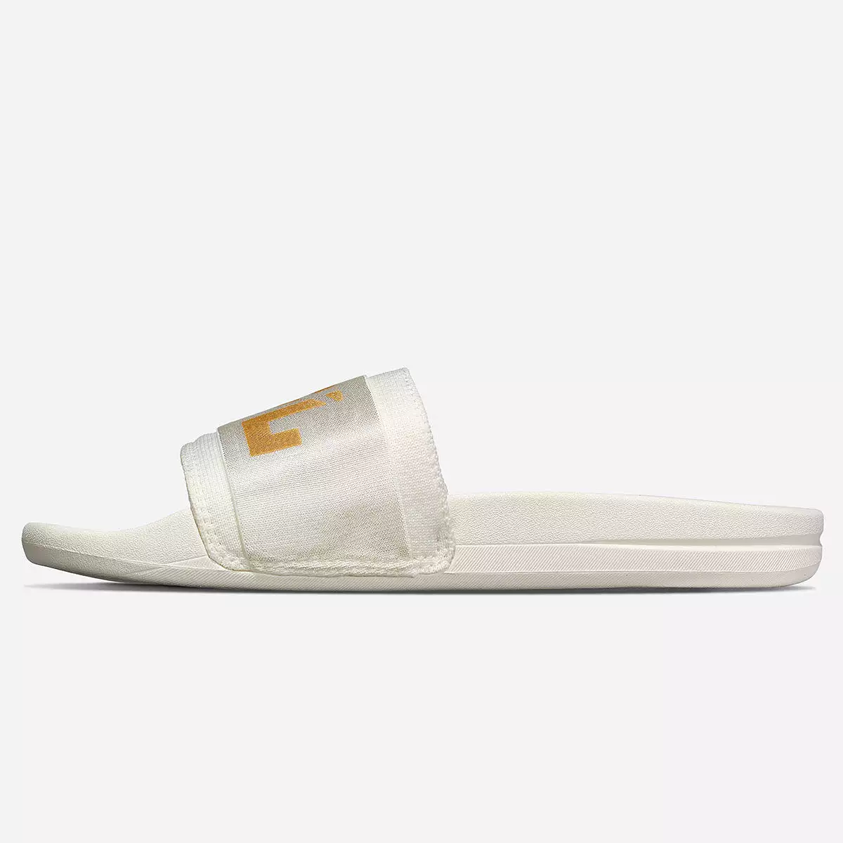 Men's TechLoom Satin Slide Ivory / Metallic Gold