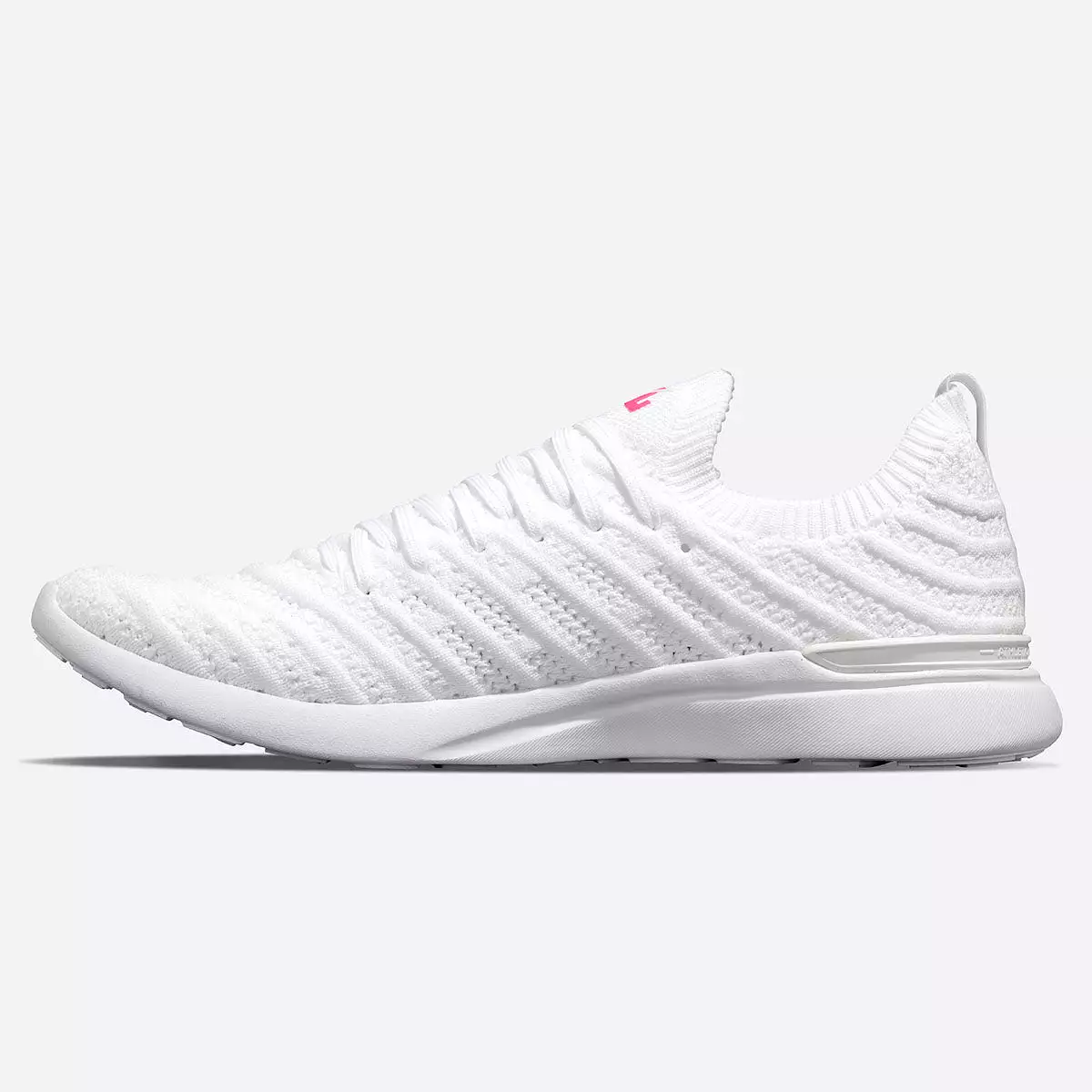 Men's TechLoom Wave White / Neon Pink