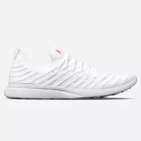 Men's TechLoom Wave White / Neon Pink