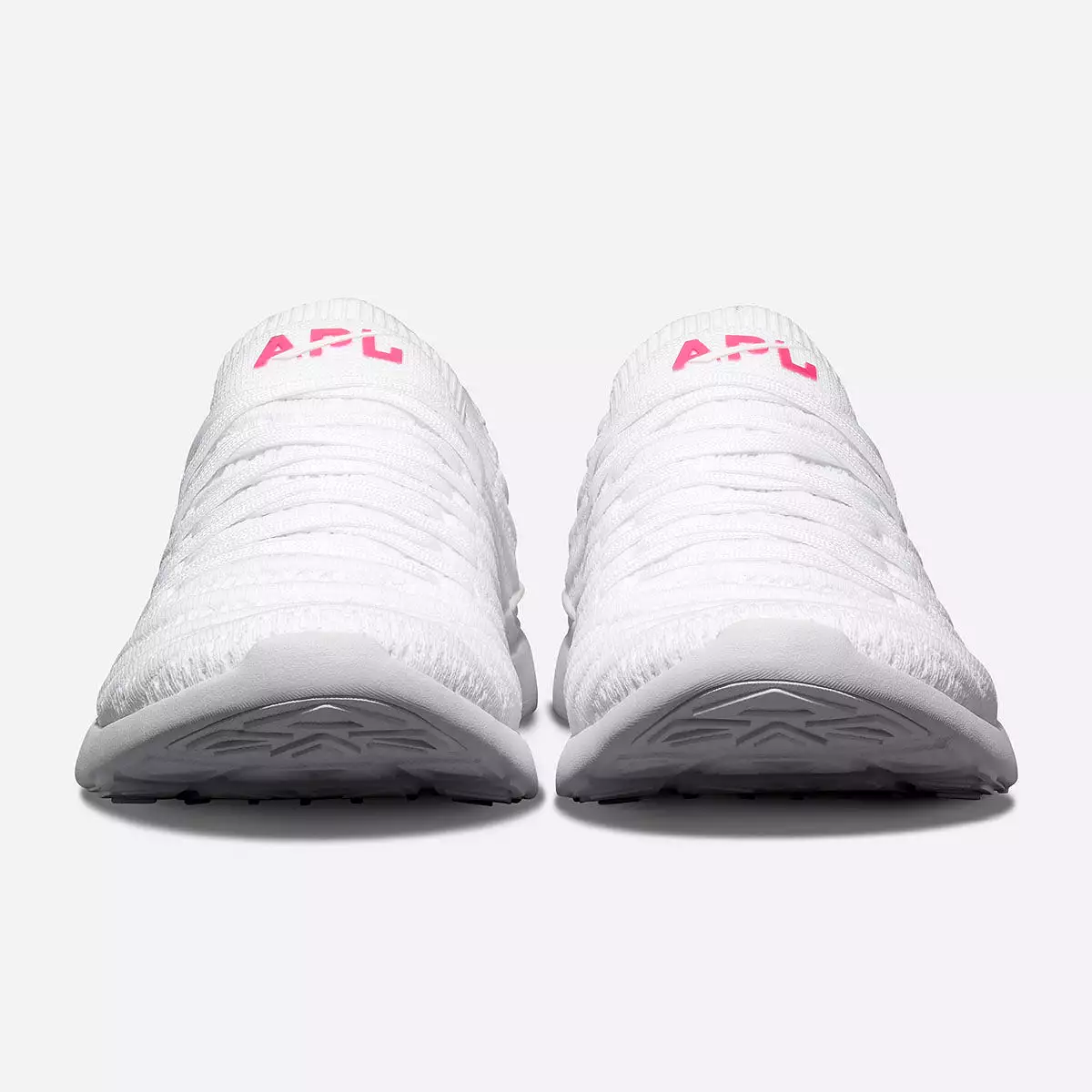 Men's TechLoom Wave White / Neon Pink