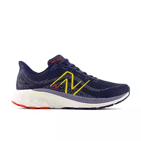 New Balance Fresh Foam X 860 v13 Wide (Mens) - Navy with ginger lemon and neo flame