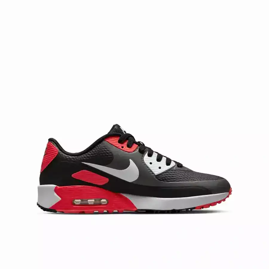 Nike Air Max 90 G Spikeless Golf Shoe - Grey/Red