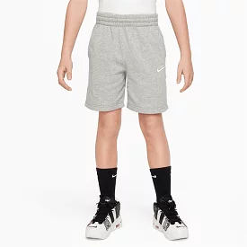 NIKE JUNIOR CLUB FLEECE FRENCH TERRY GREY SHORTS