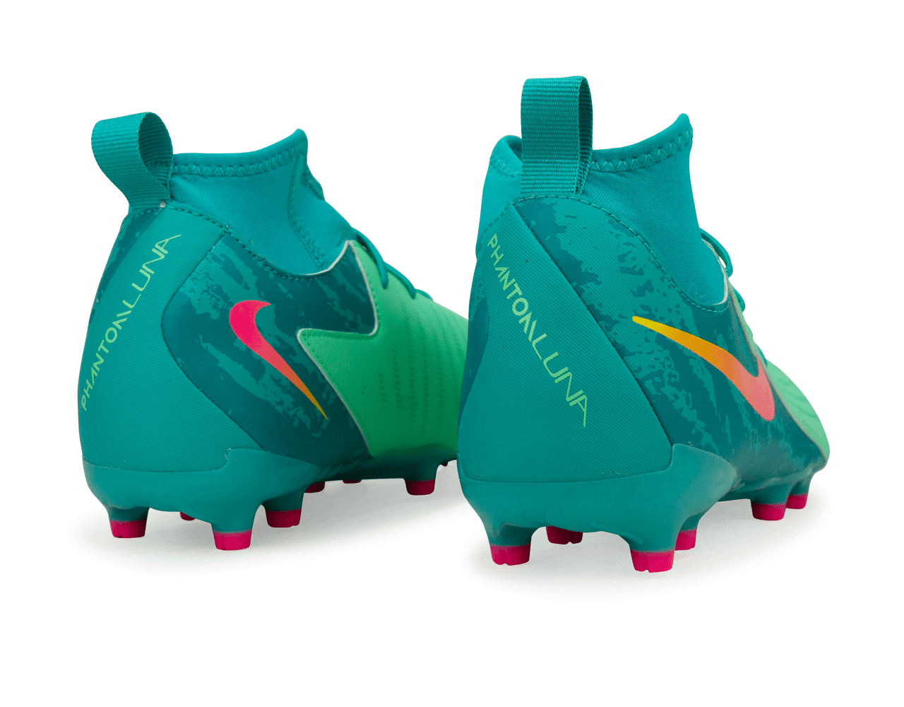 Nike Kids Phantom Luna II Academy LV8 FG/MG Green Glow/Black