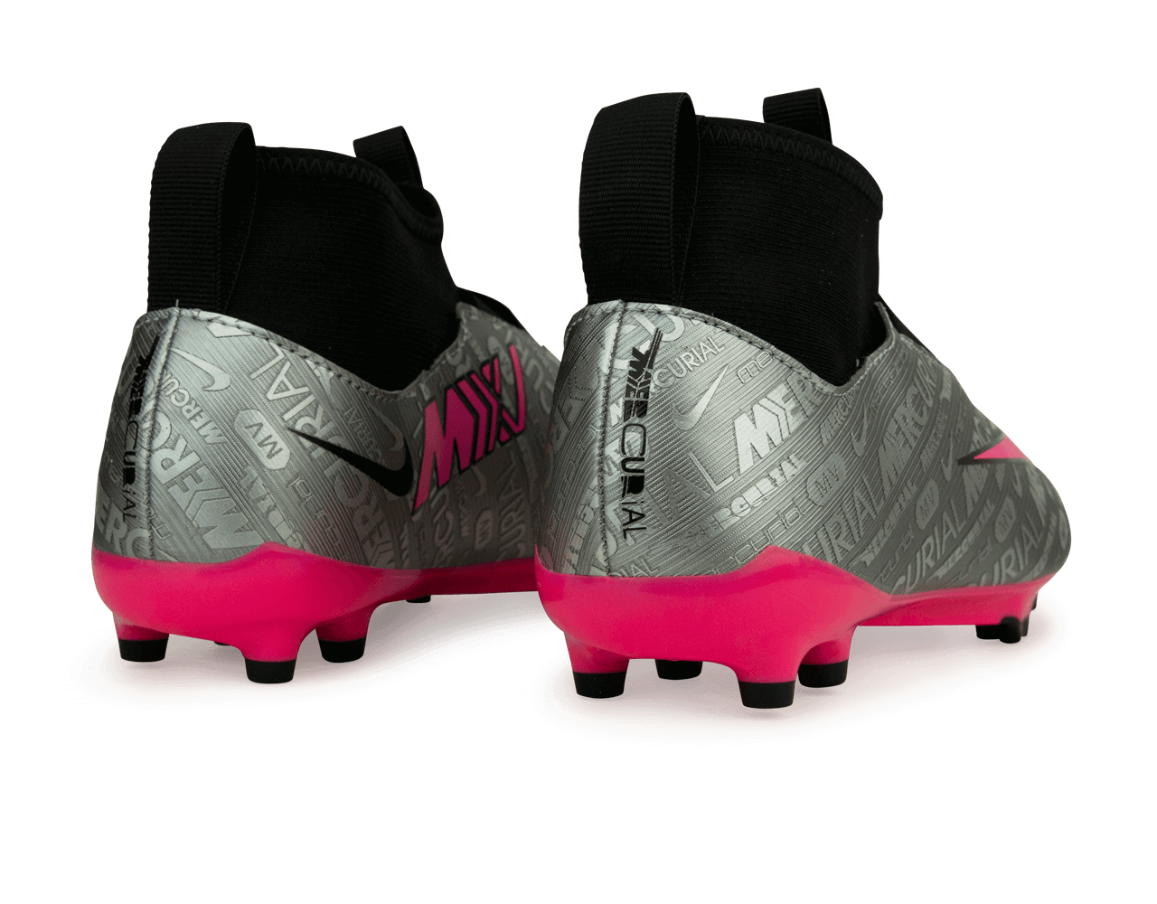 Nike Kids Zoom Mercurial Superfly 9 Academy XXV FG/MG Silver/Pink