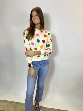 Polka Dot Sweatshirt