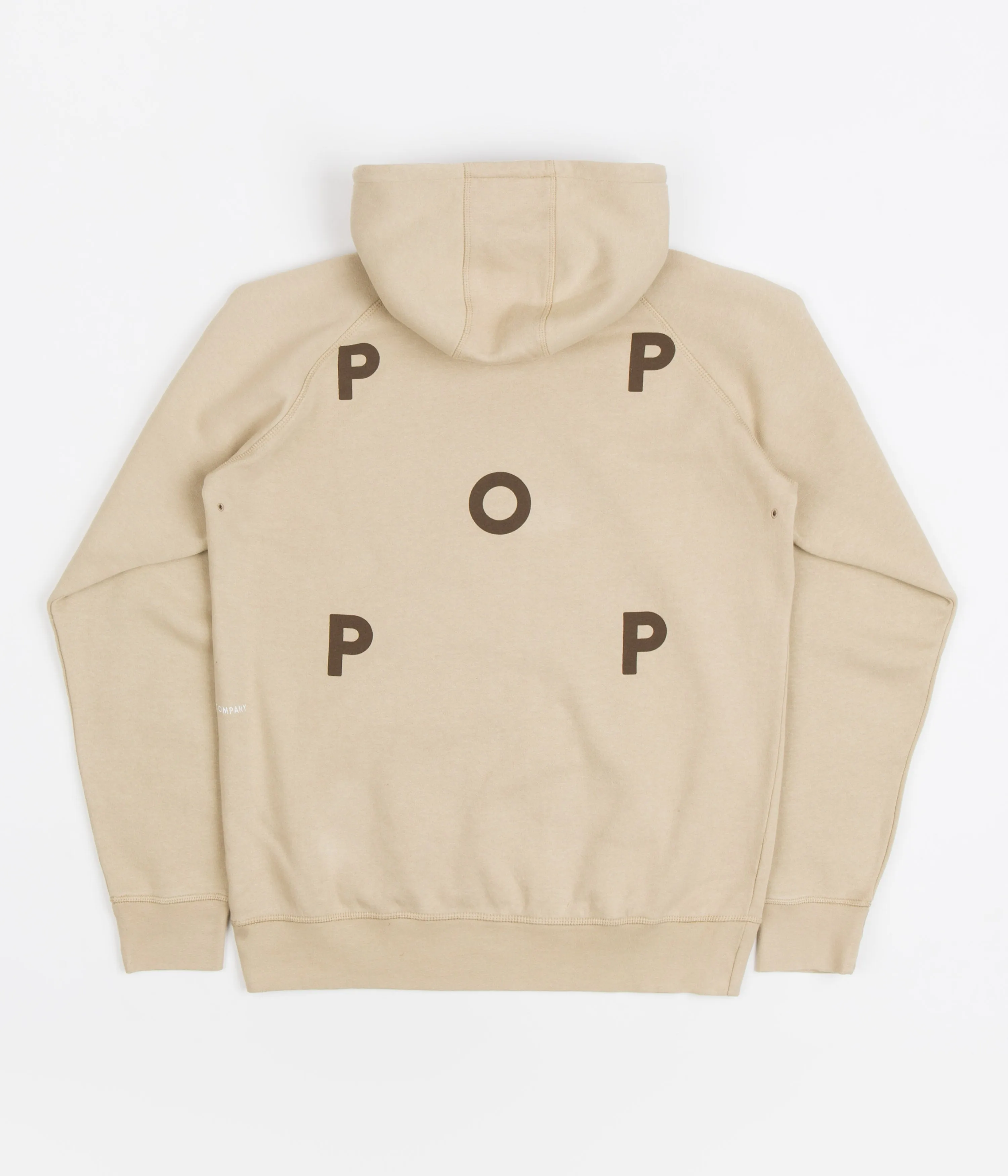 Pop Trading Company Logo Hoodie - White Pepper