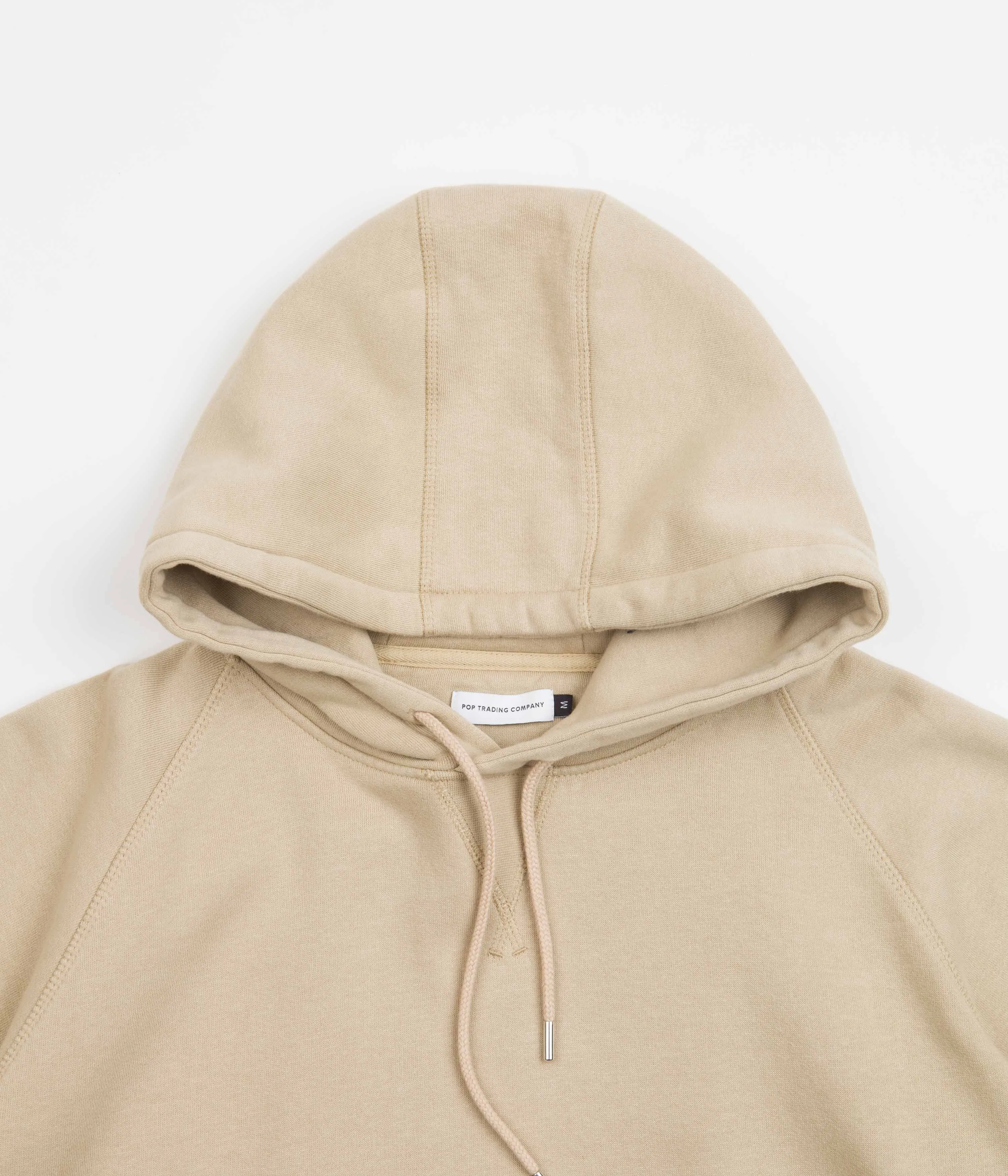 Pop Trading Company Logo Hoodie - White Pepper