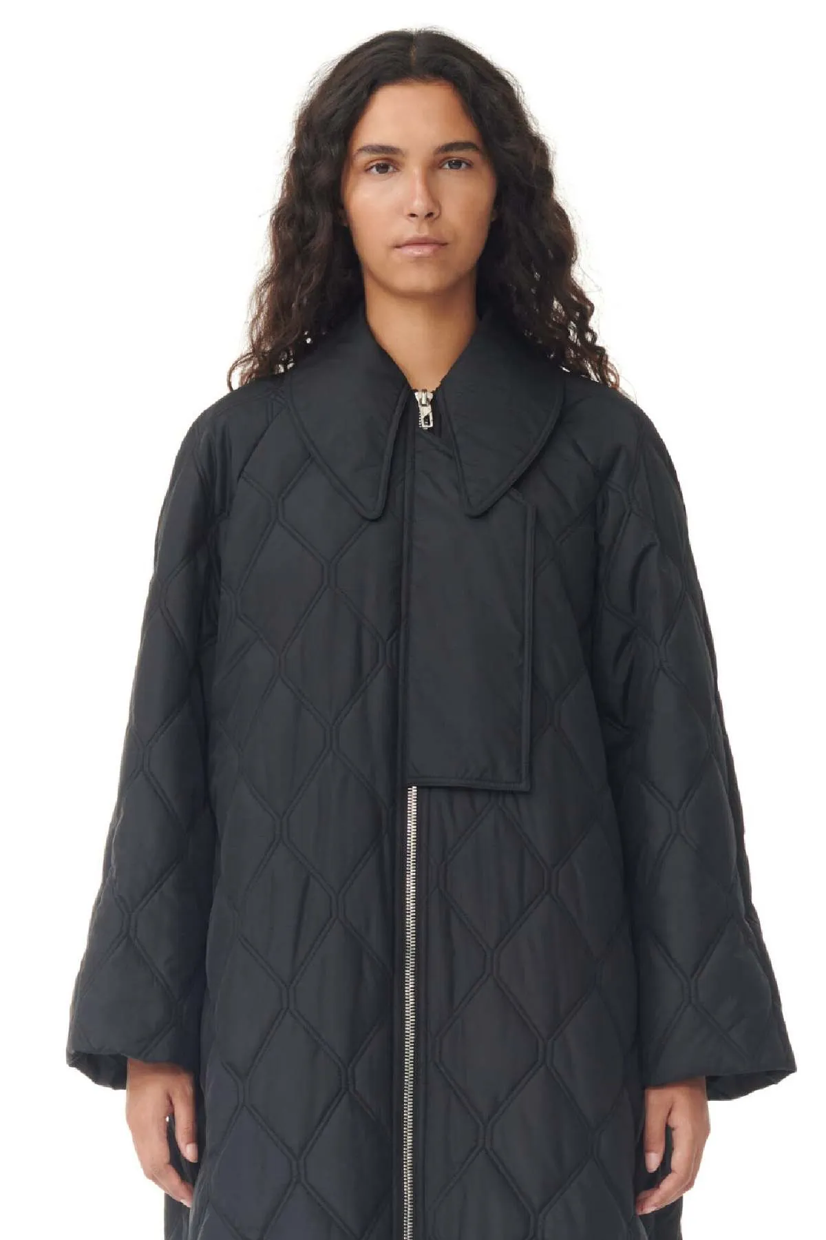 Ripstop Quilt Coat - Black