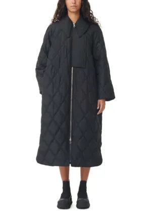 Ripstop Quilt Coat - Black