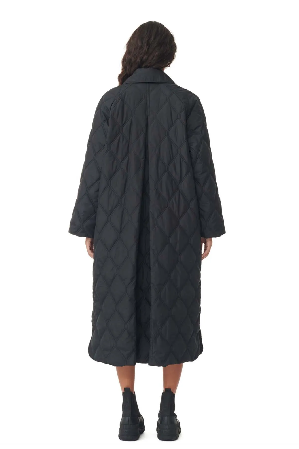 Ripstop Quilt Coat - Black