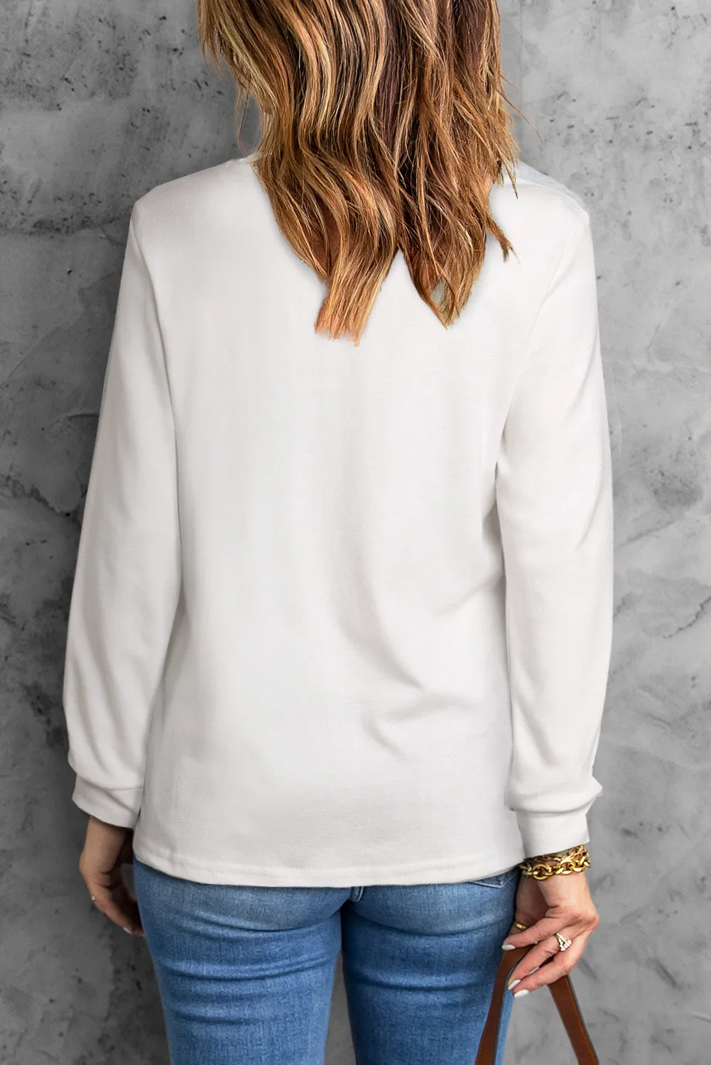 Round Neck Long Sleeve Top