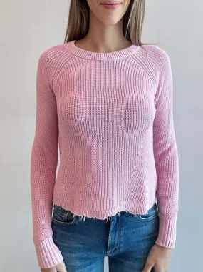 Scallop Shaker Sweater - Peppermint