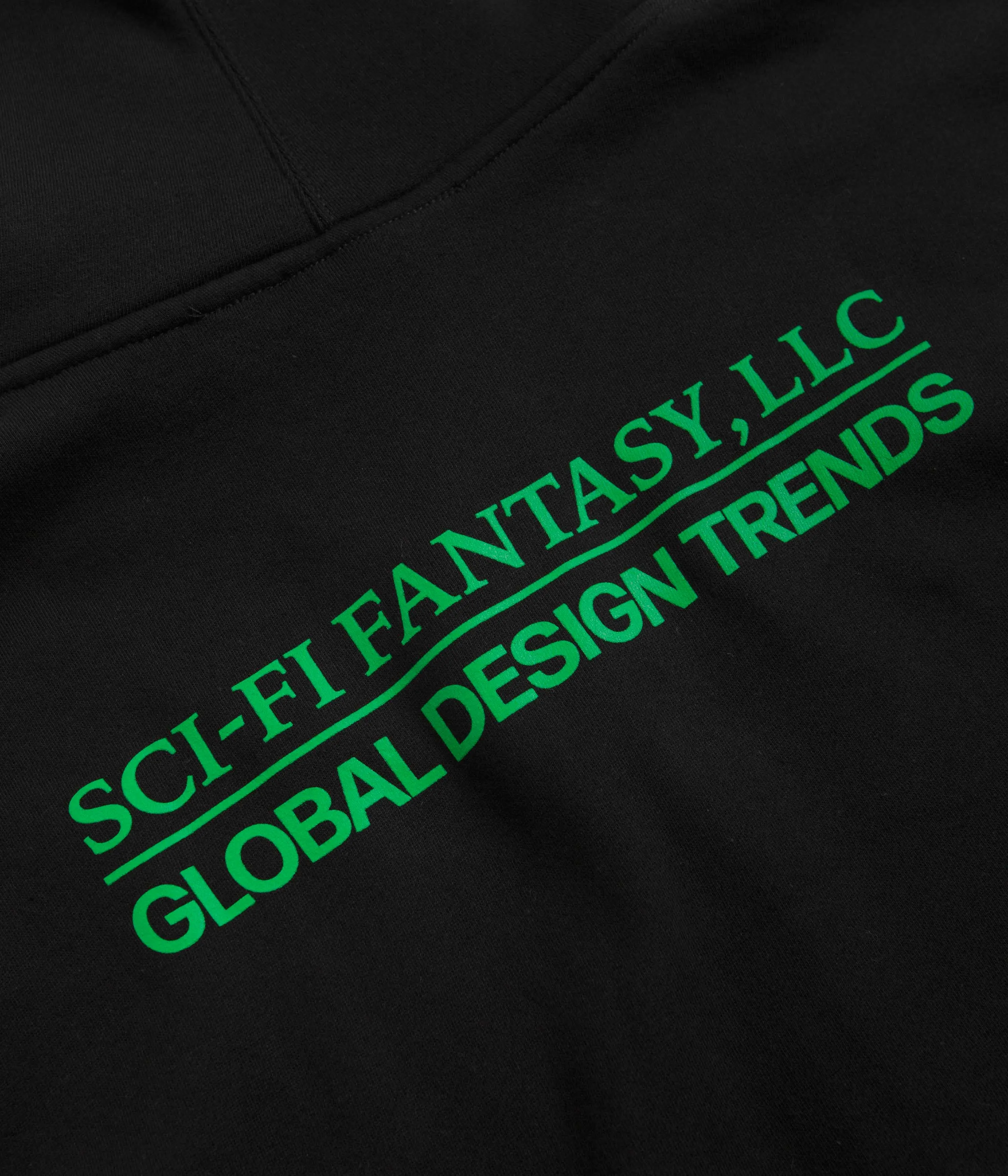 Sci-Fi Fantasy Design Trends Zip Up Hoodie - Black