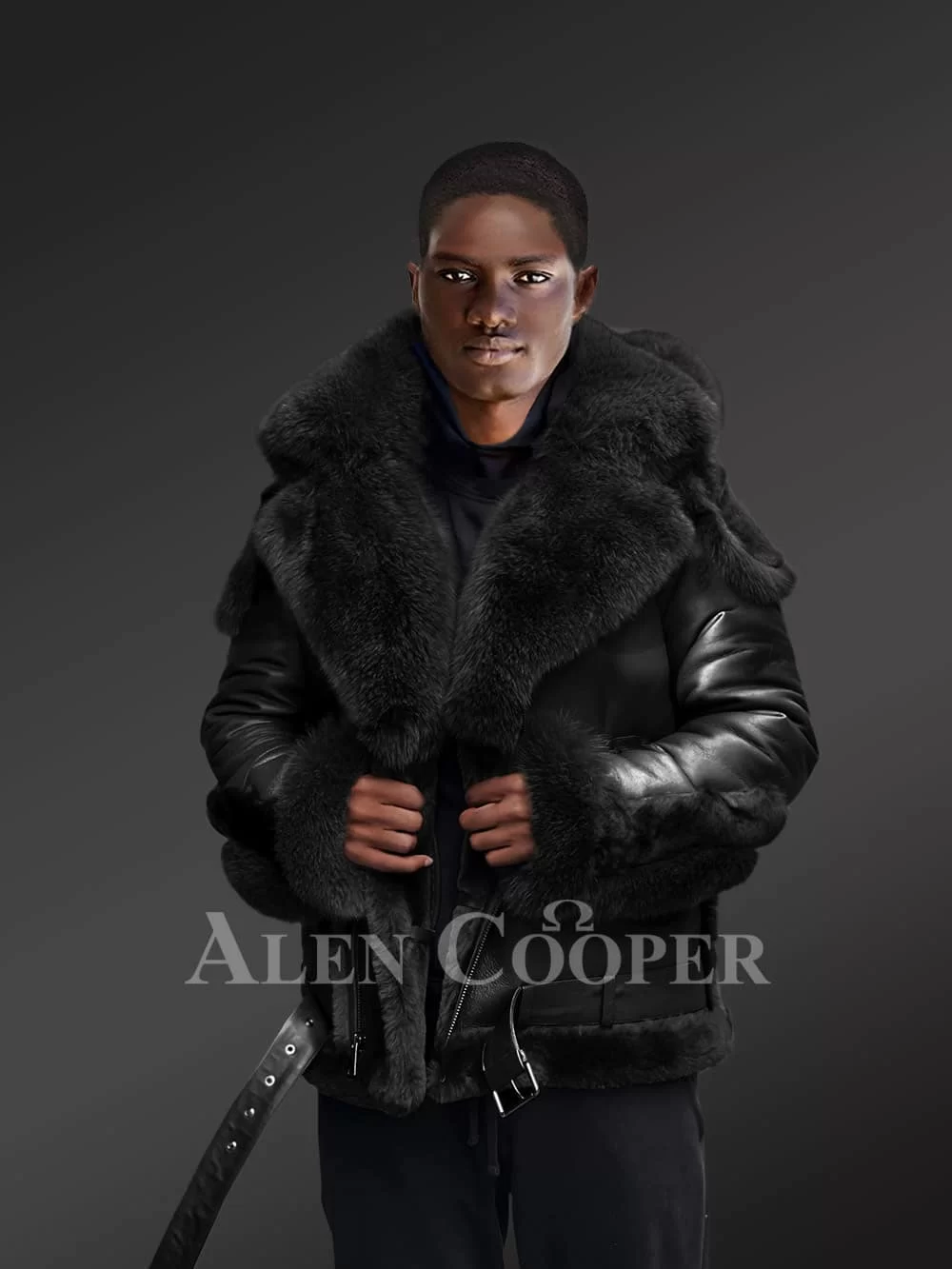 Sheepskin Shearling Men Coat | Men Shearling Coat