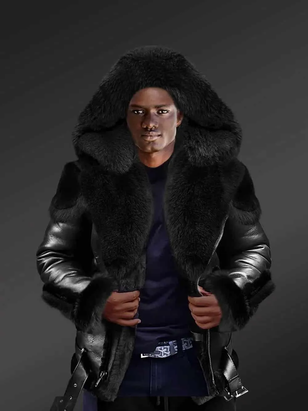 Sheepskin Shearling Men Coat | Men Shearling Coat