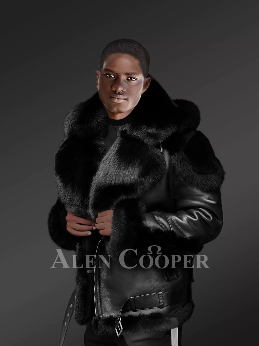 Sheepskin Shearling Men Coat | Men Shearling Coat