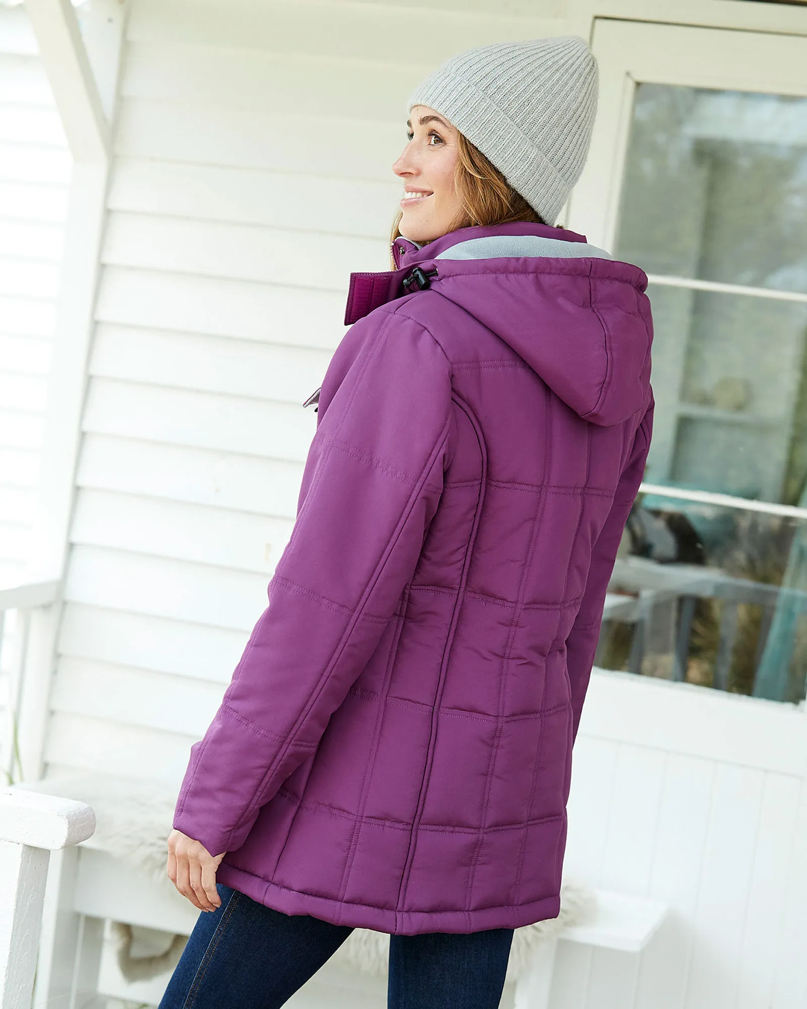 Short Padded Hooded Coat