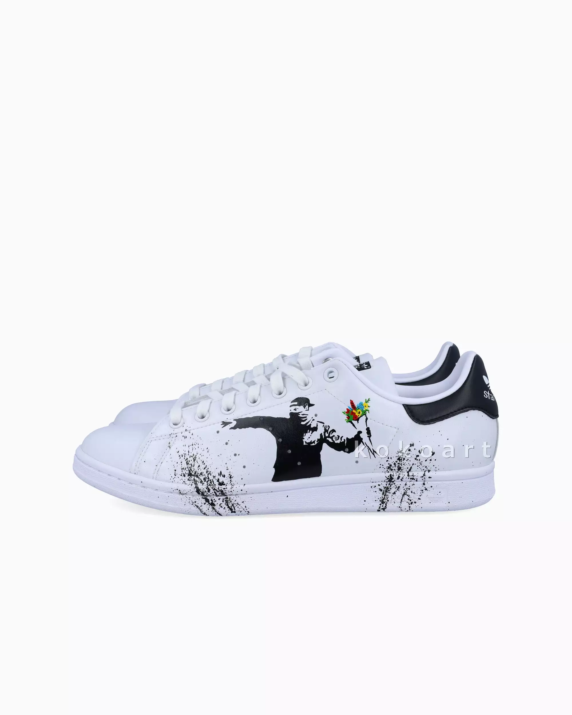 Stan Smith Hand Painted Banksy