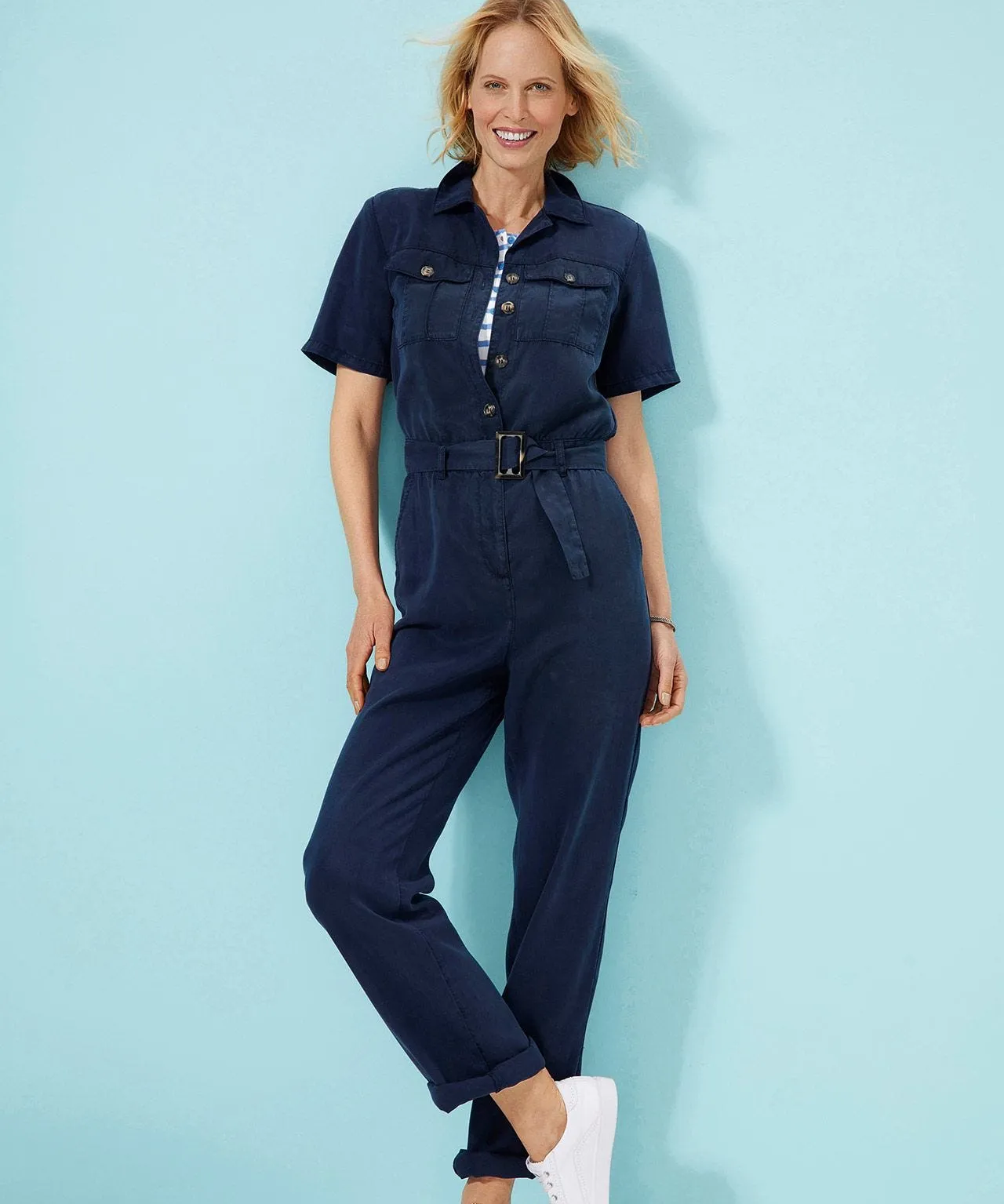 Straight Leg Jumpsuit