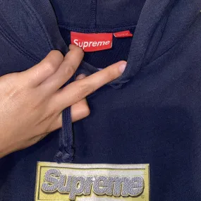 Supreme Men's Navy Hoodie