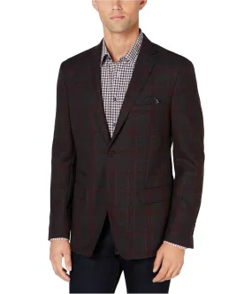 Tallia Mens Plaid Two Button Blazer Jacket, TW3