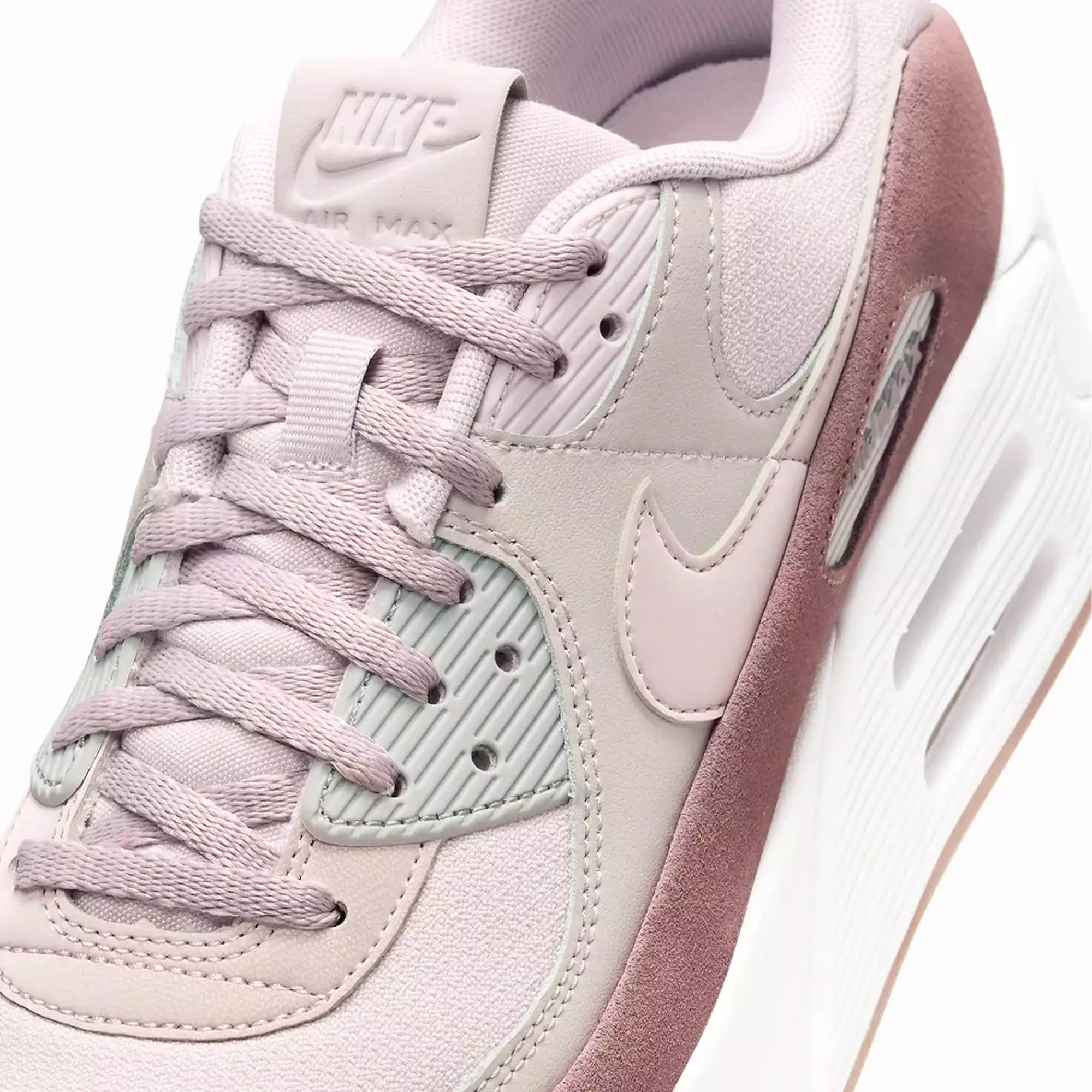 WMN'S AIR MAX 90 LV8 'LT IRON ORE/PLATINUM VIOLET-LIGHT PUMICE'